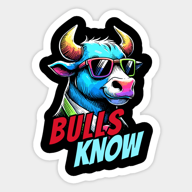 Stock Market Bulls Know Sticker by DoodleDashDesigns